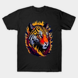 Flaming Tigre T-Shirt